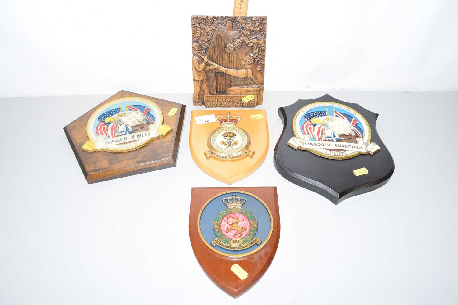 Lot 10 - A collection of modern wall plaques to include...