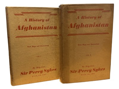Lot 625 - SIR PERCY SYKES: A HISTORY OF AFGHANISTAN,...