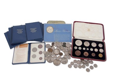 Lot 344 - Box mainly of UK coins including 1937 specimen...