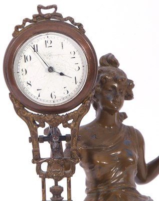 Lot 373 - 19th century Junghans mystery clock formed as...