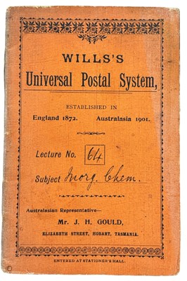 Lot 1353 - CHEMISTRY. MR J. H. Gould. Tasmania Australia....