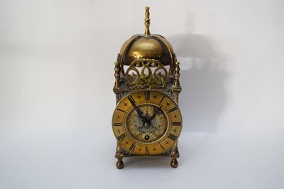 Lot 156 - Lantern clock made by Smiths