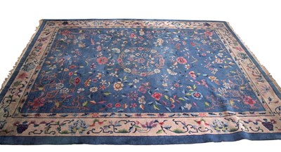 Lot 489 - Early 20th century Peking wool carpet...