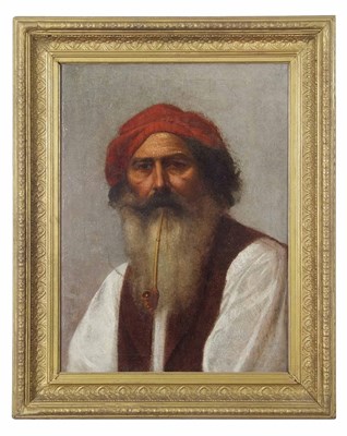 Lot 513 - Giuseppe Cali (Maltese 1846-1930) A Portrait...