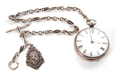 Lot 290 - An Alex Wilson of London silver cased pocket...