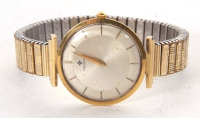 Lot 317 - A yellow metal Pronto gents wristwatch stamped...