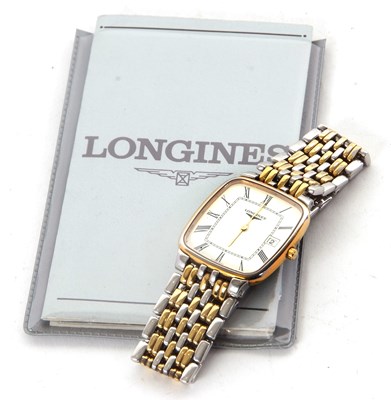 Lot 325 - A Longines Les Grandes Classiques wristwatch,...