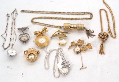 Lot 337 - Mixed Lot: Various ladies pin watches and...