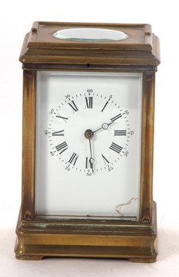 Lot 344 - A five glass striking brass carriage clock...