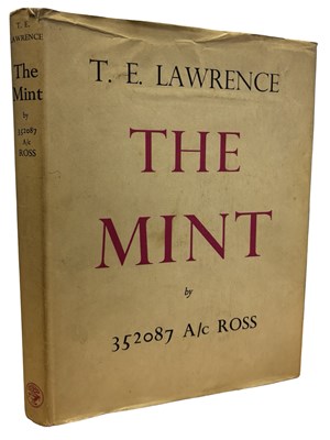 Lot 54 - T E LAWRENCE: THE MINT, London, Jonathan Cape,...