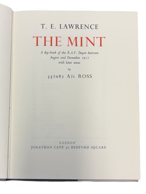 Lot 54 - T E LAWRENCE: THE MINT, London, Jonathan Cape,...
