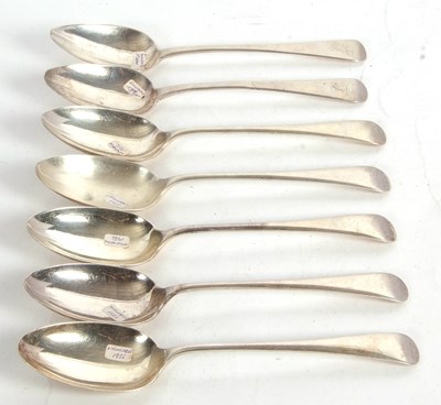 Lot 125 - A group of five silver Old English pattern...