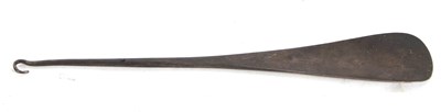 Lot 221 - An Edwardian solid silver combination shoe...