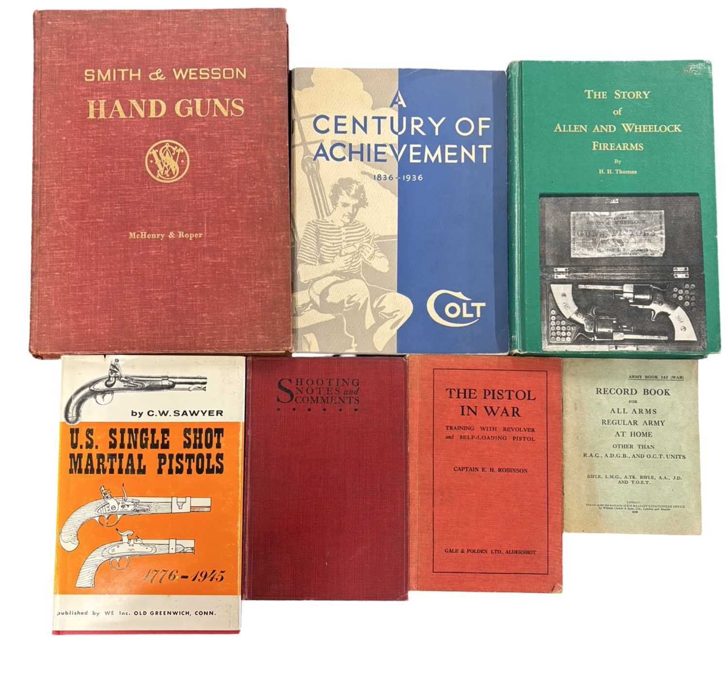 Lot 49 - PISTOLS AND HAND GUNS: 7 Titles: ROY C MCHENRY...