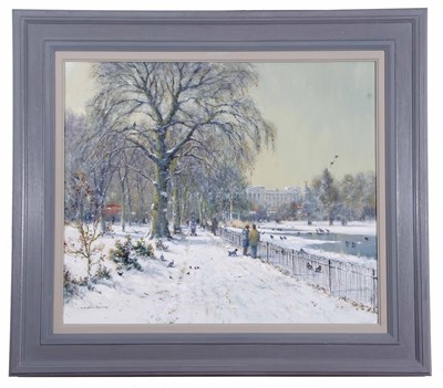 Lot 593 - Colin W Burns (British, b.1944), Snow in St...
