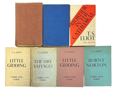 Lot 260 - T S ELIOT: 7 Titles: BURNT NORTON, London,...