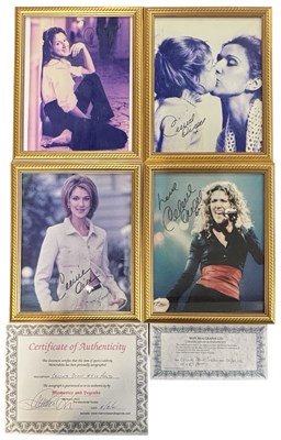 Lot 119 - Four framed and glazed 8x10 photographs...