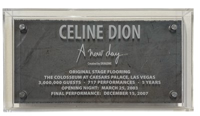 Lot 126 - A perspex case containing a section of...