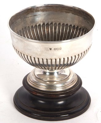Lot 151 - Late Victorian silver pedestal bowl, having a...