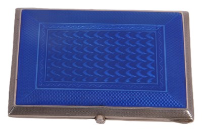Lot 153 - An Art Deco cigarette case, the front with a...