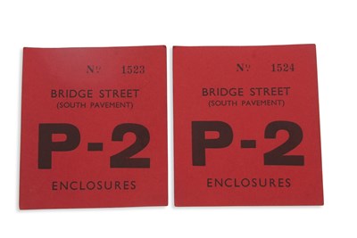 Lot 105 - Two Rare Spectator Tickets for Coronation of...