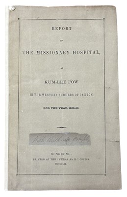 Lot 1434 - CHINA - HONG KONG Report of the missionary...