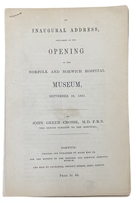 Lot 1429 - NORFOLK. An inaugural address, delivered at...