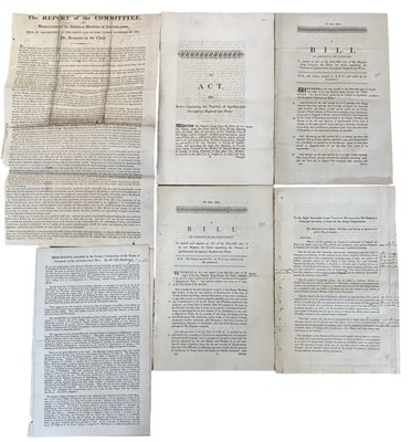 Lot 1449 - APOTHECARIES. A group of broadsides and...