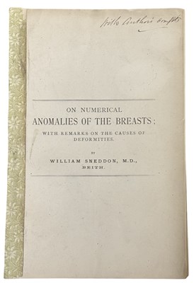 Lot 1427 - On Numerical Anomalies of the Breasts; With...