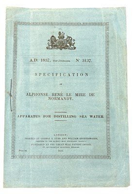 Lot 1368 - PATENT NORMANDY; Improvements in Apparatus...