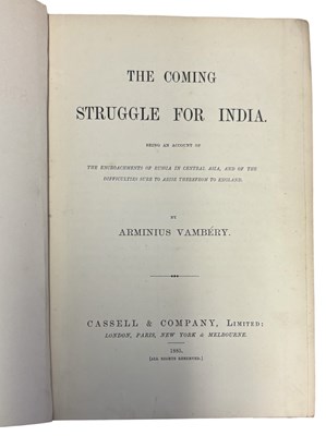 Lot 14 - ARMINIUSS VAMBERY: THE COMING STRUGGLE FOR...