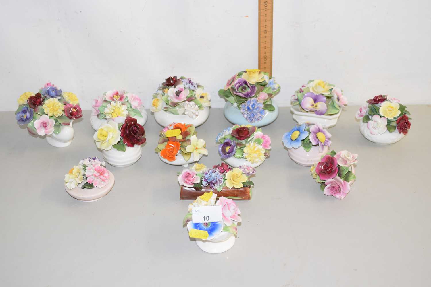 Lot 10 - Group of ceramic flower posies by Royal...