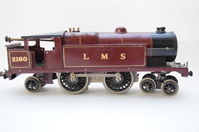 Lot 168 - Hornby clockwork train marked LMS, No 2180 in...