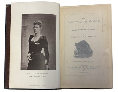Lot 9 - ETHEL ST CLAIR GRIMWOOD: MY THREE YEARS IN...