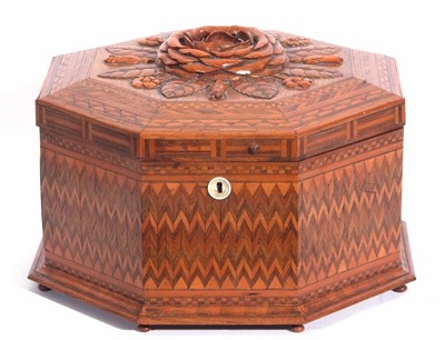 Lot 383a - Victorian Octagonal Sewing Box