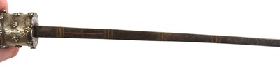 Lot 60 - Borneo Dayak Mandau sword with bone carved...