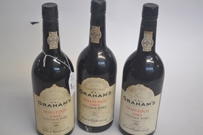 Lot 202 - Three bottles of Graham's Malvedos 1984...