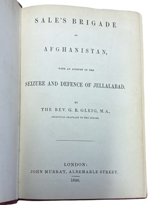 Lot 17 - THE REV G R GLEIG: SALE'S BRIGADE IN...