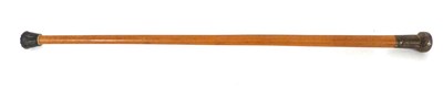 Lot 217 - A late Victorian silver topped walking stick,...