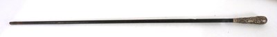 Lot 218 - An Indian hardwood walking cane, circa 1900...