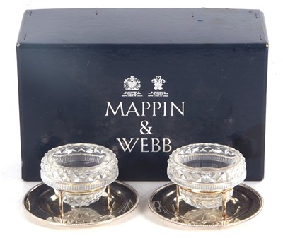 Lot 225 - A pair of Elizabeth II silver and cut glass...