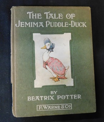 Lot 89 - BEATRIX POTTER: THE TALE OF JEMIMA PUDDLE-DUCK,...