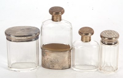 Lot 269 - Mixed Lot: A Victorian glass and silver spirit...