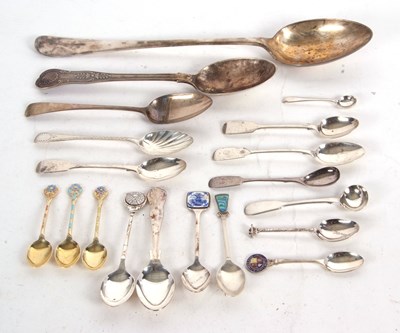 Lot 271 - Mixed Lot: A Victorian Kings pattern serving...