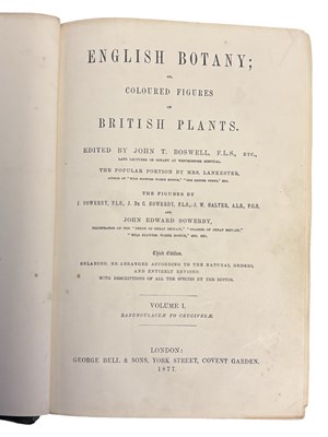 Lot 88 - JOHN T BOSWELL (Ed): ENGLISH BOTANY; OR,...