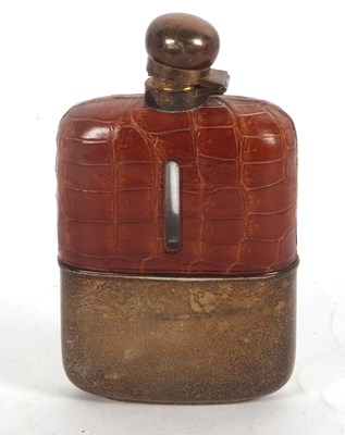 Lot 279 - A large vintage silver plated and leather...