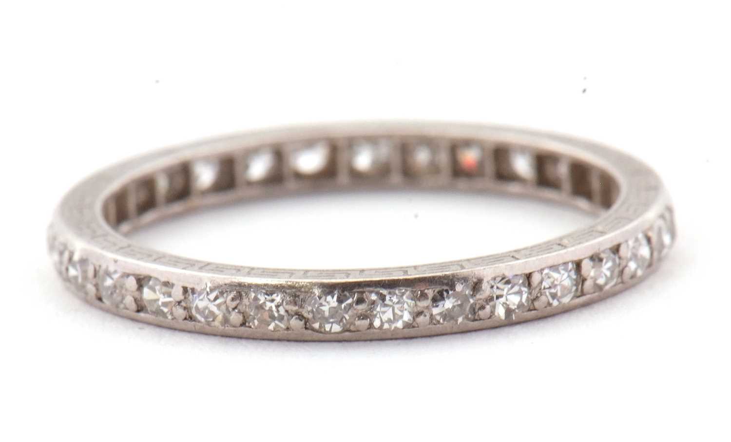 Lot 29 - A diamond eternity ring, the full hoop...