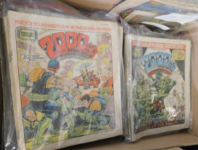 Lot 103 - Box: 2000AD comics, 1981-83, 130+ issues