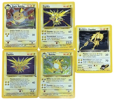 Lot 203 - POKEMON TCG 1999 holographics: Raichu 14/102;...