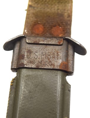 Lot 77 - Second World War American M8A1 Carbine Bayonet....